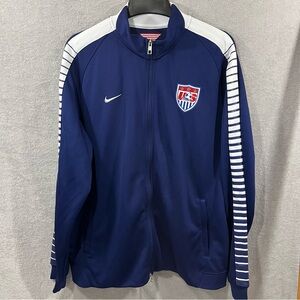 Nike Jacket Adult XXL Blue Team USA Olympics Track and Field Mens 2XL
